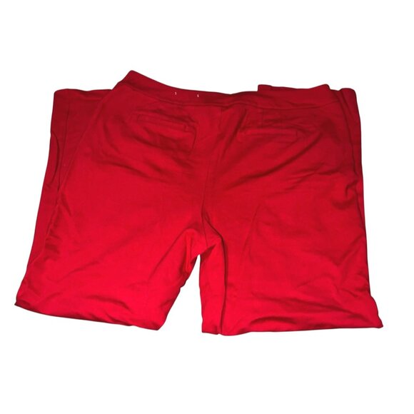 Womens High-Rise Red Pants Size 18/20W Stretch Fabric Made In Philippines Comfor - Picture 6 of 10